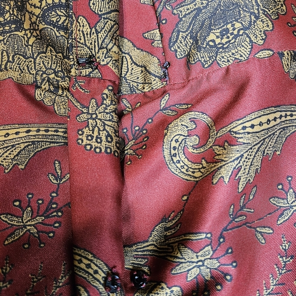 BIGIO COLLECTION Women Paisley Dress Size 14 - Picture 9 of 15